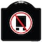 Signmission National Network Prohibited Heavy-Gauge Aluminum Architectural Sign, 18" x 18", BW-1818-23864 A-DES-BW-1818-23864 - alternate 1